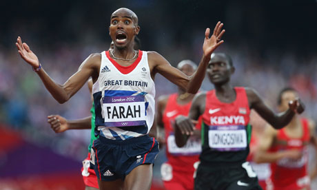 Mo Farah wins the 5,000m
