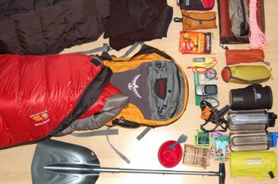 equipment camping