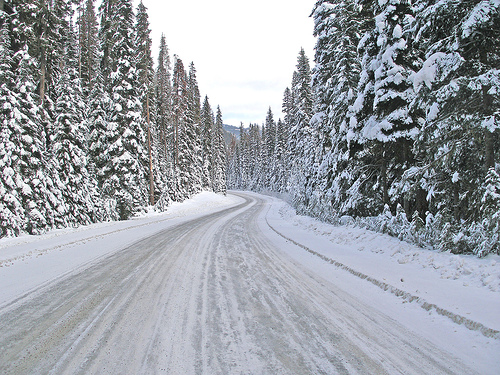 snow road