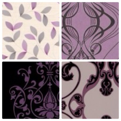 purple statement wall