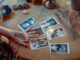 assorted tarot cards on table