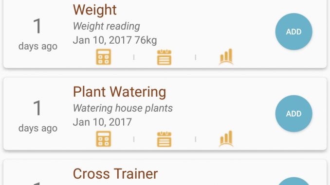 WhenDidI event tracker application