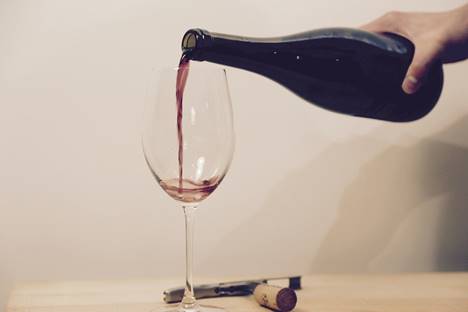 pouring wine
