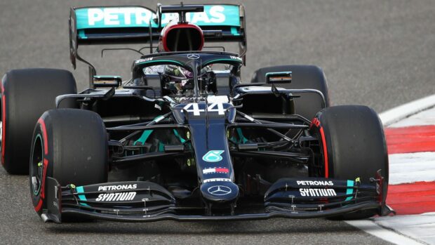 F1 season guide 2021 - Lewis Hamilton driving his Mercedes F1 car