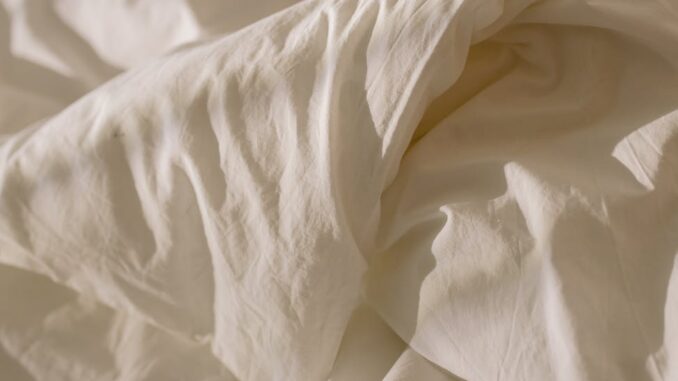 white textile on white textile (pet peeves)