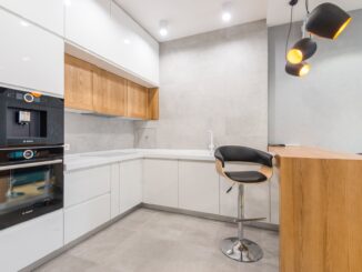 modern kitchen with various appliances