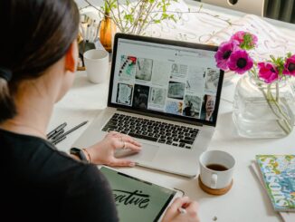 How to utilise your website to sell overseas photo of person using laptop for graphic designs