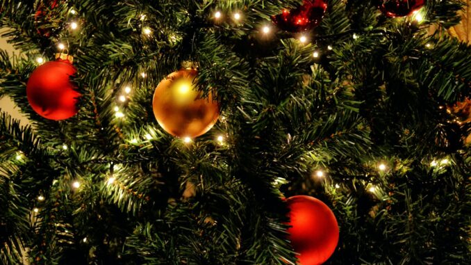 green christmas tree with red baubles - The hidden cost of your chocolate-filled advent calendar