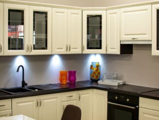 white kitchen cabinet