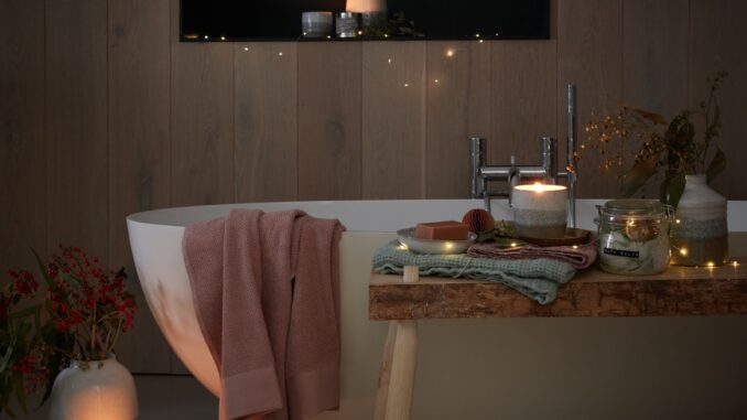 Master the art of bathscaping for a spa-like bathtime experience
