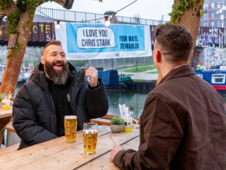 Joe Marler has partnered with Beavertown and CALM to launch Tell a Mate Why You Love Them this Valentine’s Day