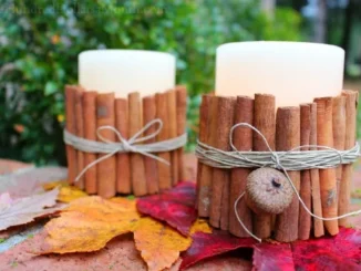 How to Make DIY Cinnamon Stick Candle Wraps